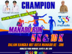 Esok, Lomba Maraton “Manado Run 5 K dan 10 K” Digelar