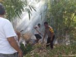 Lahan Milik Kalangi-Londa Terbakar, Polsek Pineleng Langsung Turun Tangan