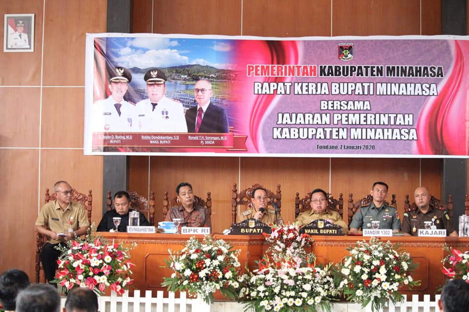 Evaluasi Kerja 2019, Pemkab Minahasa Gelar Raker