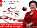 Ucapkan Selamat HUT ke Megawati, SSK: Ibu Mega Bukti Perempuan Bisa jadi Pemimpin