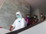Tangkal Virus Corona, Kantor Kejati Disemprot Cairan Disinfektan