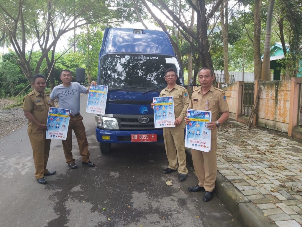 Sesuai Arahan Bupati, Diskominfo Minut Sosialisasi Cegah Corona Pakai Mobil Keliling