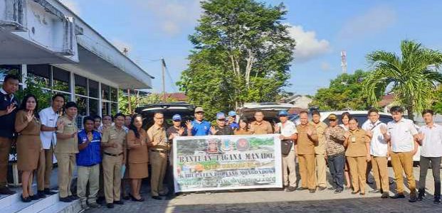 Peduli Bolmong dan Bolmut, Pemkot Manado Salurkan Bantuan