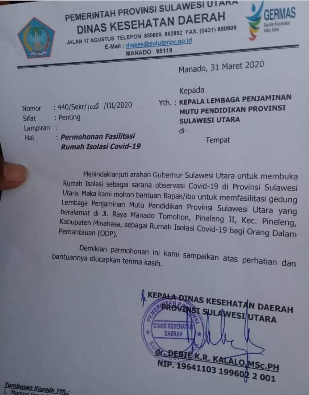 Surat Pemprov Sulut Bikin Resah Warga Pineleng, Ada Apa?