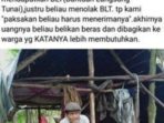 Tinggal Digubuk Namun Menolak BLT, Ketika Dipaksa Aksi Mengejutkan Dilakukan Kakek Saan