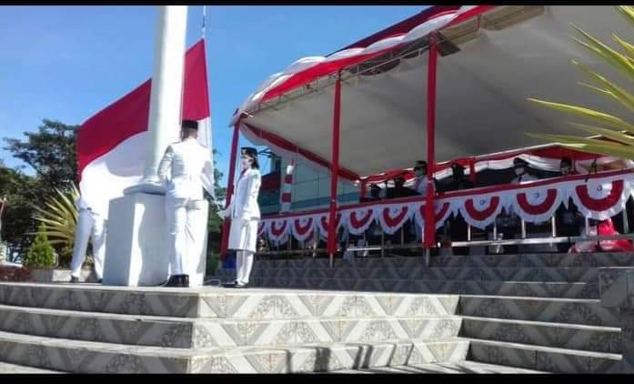 Upacara HUT Kemerdekaan RI di Minut Berbeda: Peserta Dibatasi, Paskibra Hanya 4 Orang