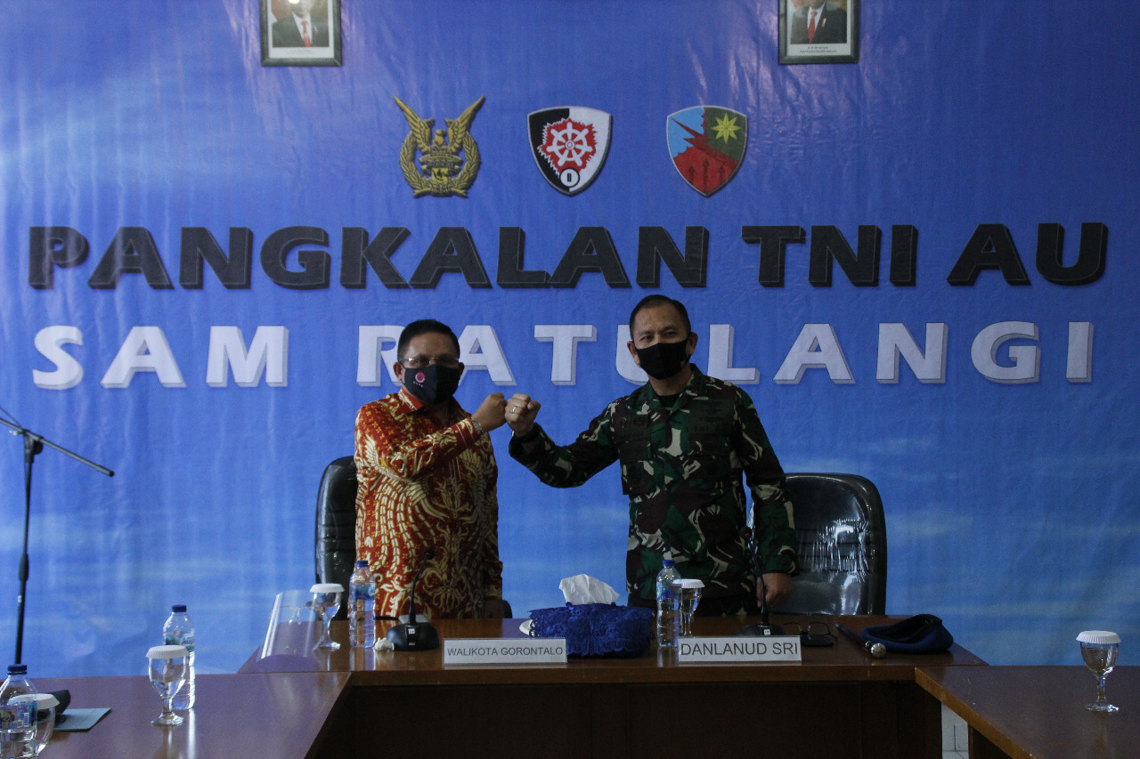 Tanah TNI AU Diduduki Warga, Walikota Gorontalo Temui Danlanud Sam Ratulangi