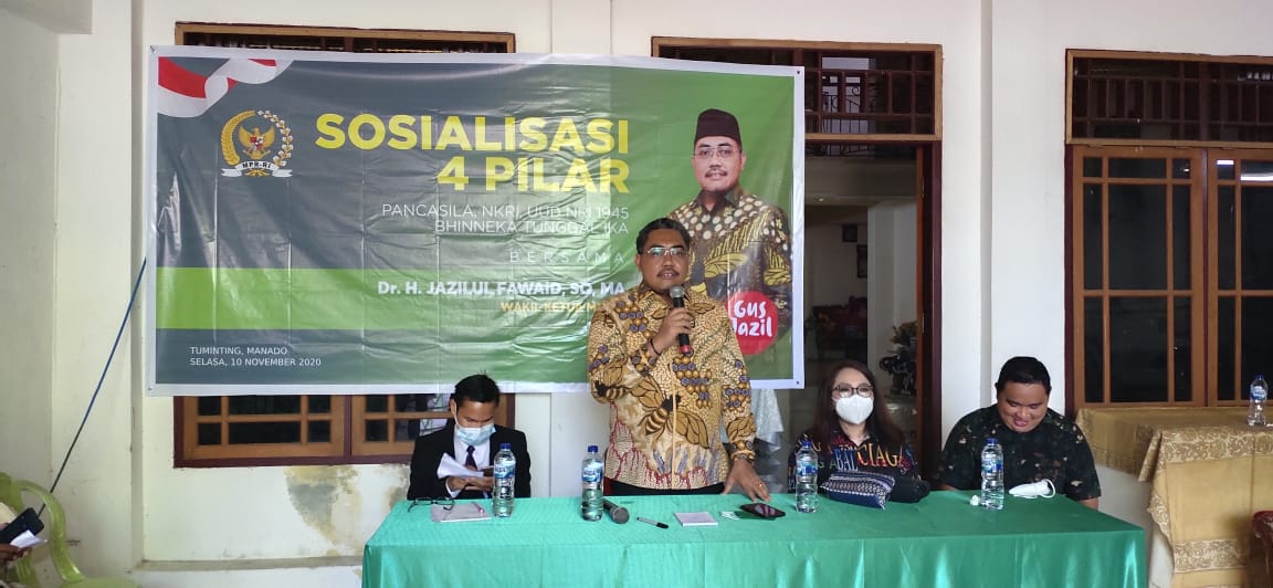 Temui Warga Manado, Gus Jazil Sampaikan Pentingnya Mengerti dan Menjalankan Empat Pilar