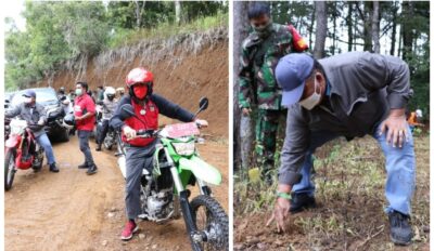 Tinjau Hutan Papakelan, Bupati-Wabup dan Forkopimda Tanam Pohon