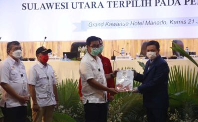 Sah! KPU Tetapkan Olly Dondokambey dan Steven Kandouw Jadi Gubernur dan Wagub Terpilih