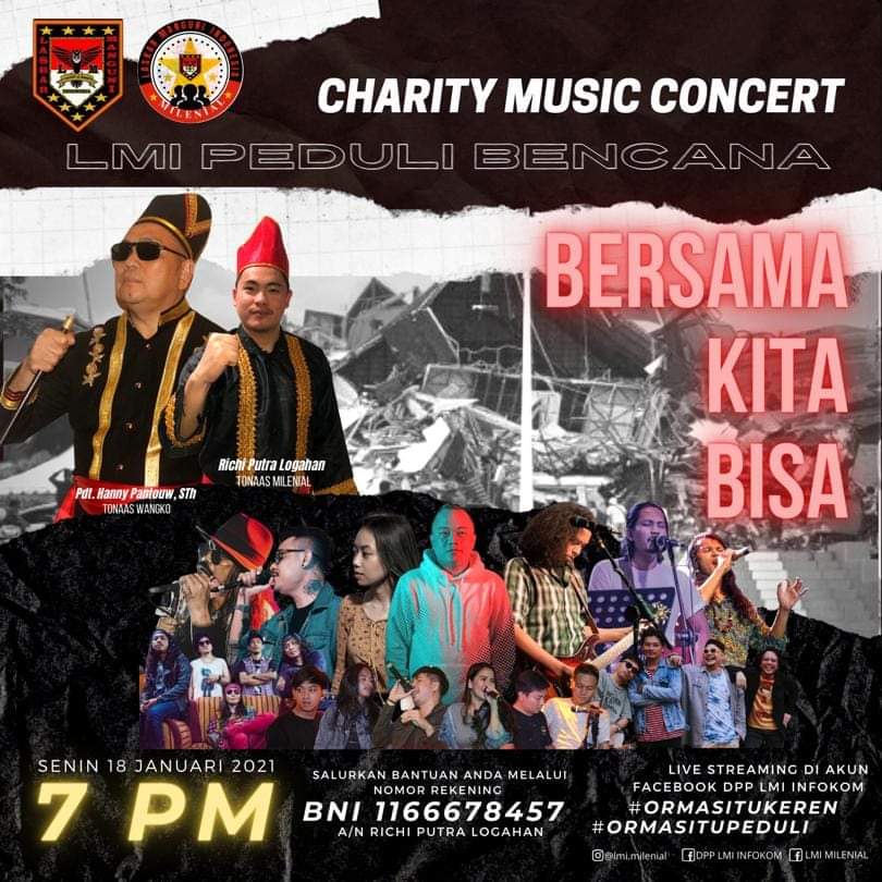 Malam Ini, Konser Online Amal Bertajuk “LMI Peduli Bencana”