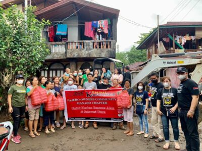 Peduli Korban Bencana, POC Manado Chapter Salurkan Bantuan dan Datangkan Alat Berat
