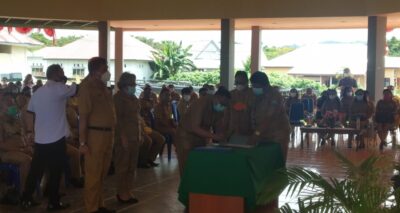 Disaksikan E2L-MAP, Pejabat Pemkab Talaud Teken Pakta Integritas