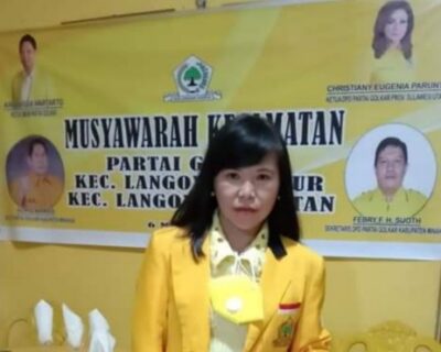 Adrie Kamasi Tunjuk Vivi Wakary Jabat Plt Ketua Golkar Lembean Timur