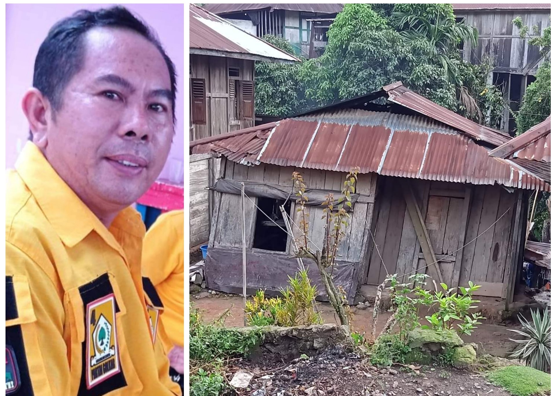 Peduli Rumah Lansia Miskin yang Nyaris Ambruk, Ketua Golkar Minahasa Bantu Bangun Rumah Layak Huni