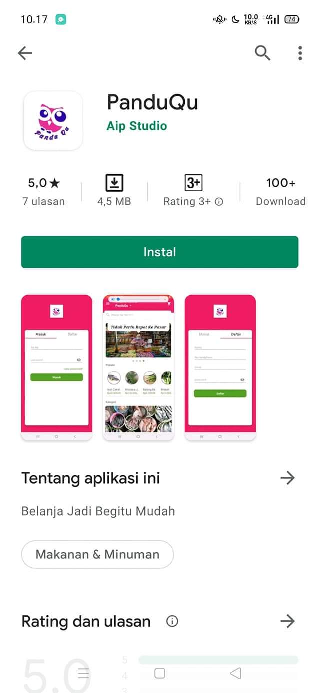 Mari Belanja di Pasar Online dengan Aplikasi “PanduQu”, Inovasi LMI Manado di Pandemi Covid-19