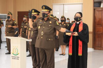 Dilantik Kajati, Fredy Runtu Resmi Wakajati Sulut