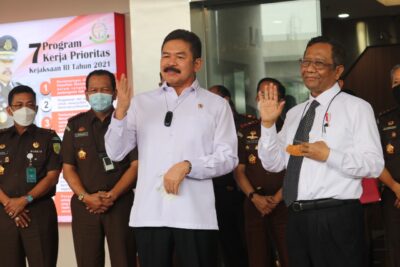 Jaksa Agung Terima Kunjungan Kerja Menko Polhukam