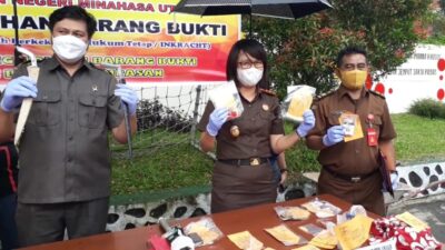 Kejari Minut Musnahkan Babuk, Didominasi 2 Kasus Ini