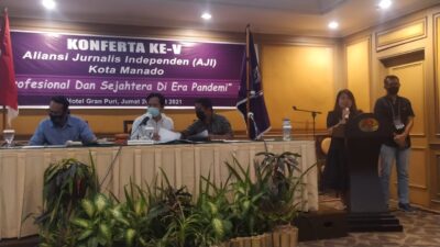 Buka Konferta AJI Manado, Sasmito: Tantangan Kesejahteraan Jurnalis Makin Besar