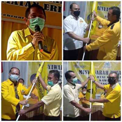 Stvri, Joy dan Fourny Terpilih Ketua Golkar Kecamatan, ADRIE KAMASI Ucapkan Selamat