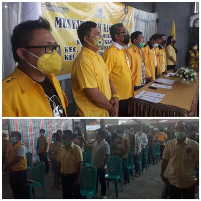 Buka Musyawarah Golkar 3 Kecamatan, Febry Suoth Sampaikan Pesan ADRIE KAMASI