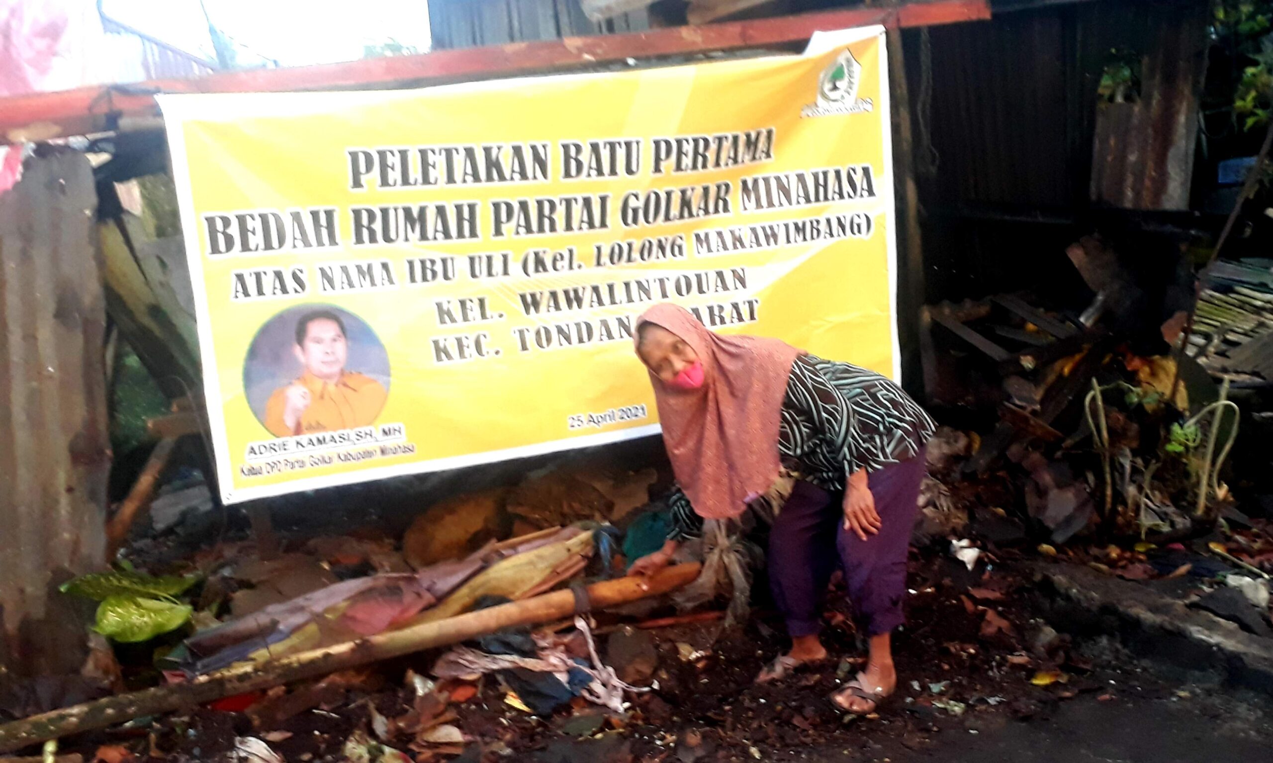 Ketua Golkar Minahasa Bedah Rumah Janda Muslim di Bulan Puasa, Lokasinya Tak Jauh dari Kantor Bupati