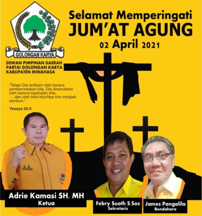 Pesan Ketua Golkar Minahasa di Hari Jumat Agung
