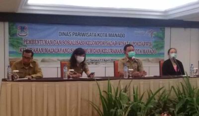 Dinas Pariwisata Manado Bentuk Pokdarwis Malalayang Satu Timur dan Bahu