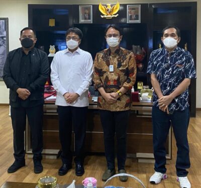 Didampingi Stafsus Moris Polak, Wamendag Jerry Sambuaga Temui Walikota Manado