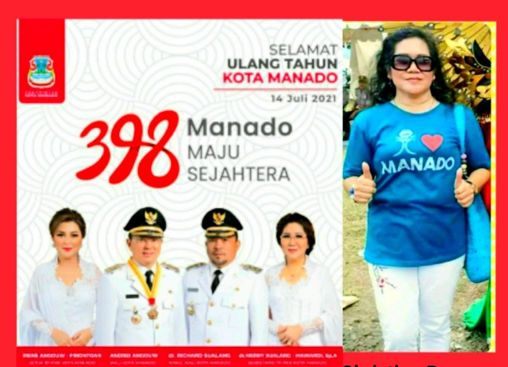 Politisi Partai Golkar Christina Rumayar Ucapkan Selamat HUT ke-398 Kota Manado