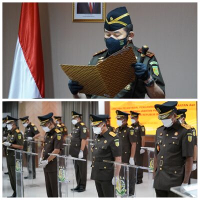 Jaksa Agung Lantik Sejumlah Sesjam, Kajati dan Pejabat Eselon II