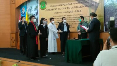 Lantik 5 Pejabat Fungsional, Rektor Unika De La Salle Ajak Adopsi Manajemen Zakheus