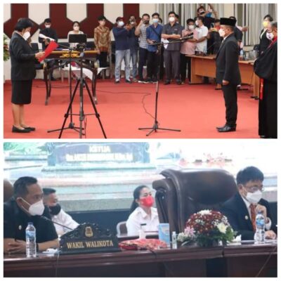 Dolfie Angkouw Resmi Anggota DPRD Manado, Walikota: Dari Wasit Jadi Pemain dan Gol