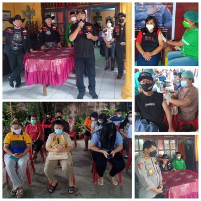 Dukung Pemerintah dan Peduli Warga dari Virus Corona, LMI Minahasa Gelar Vaksinasi