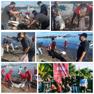 Gandeng DLH, APM Bersih-Bersih Pantai Karangria, Bukti Jurnalis Juga Peduli