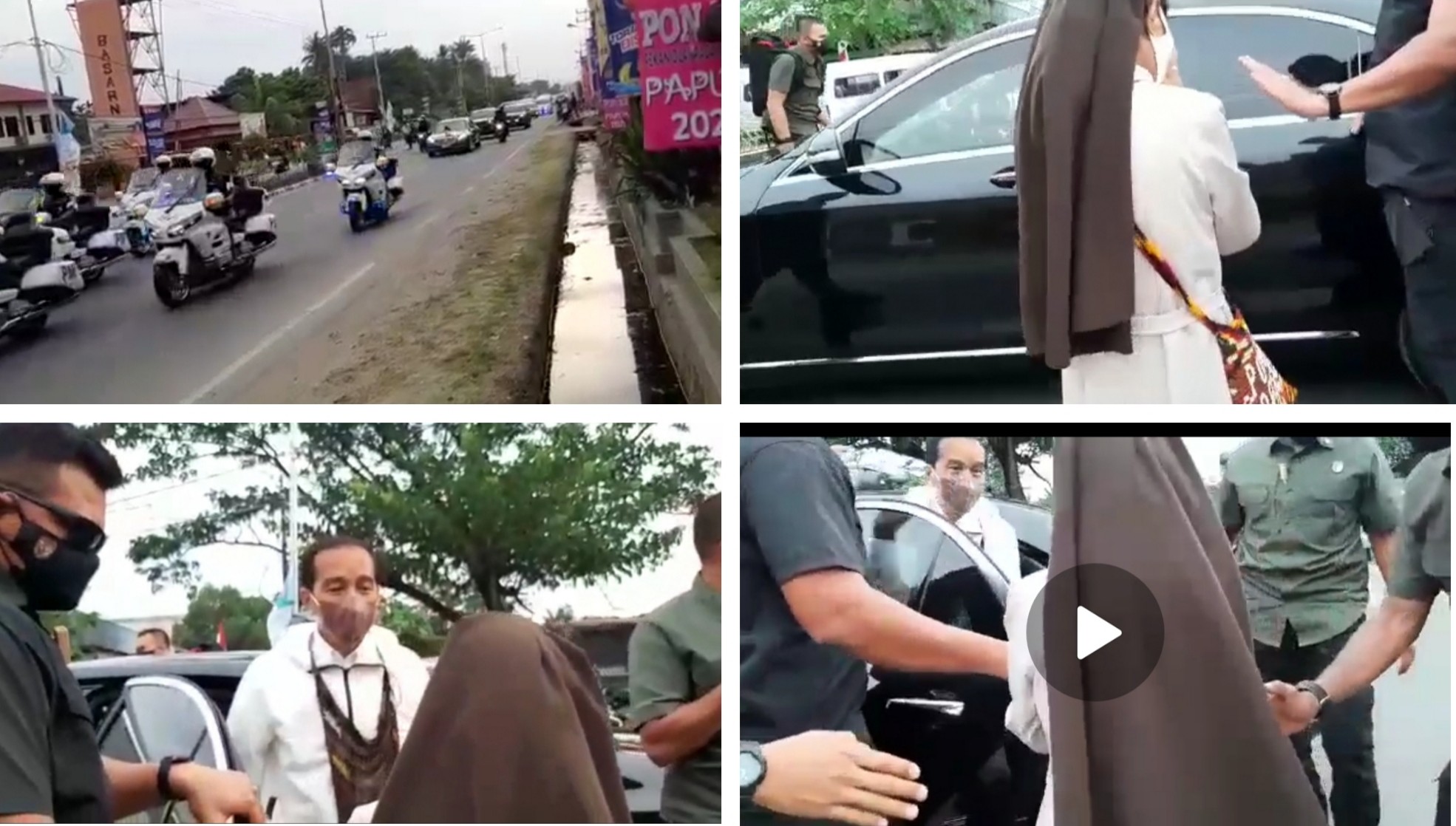 Beredar Video Viral Suster Ini Bertemu Presiden Jokowi di Jalan Raya Papua, Merinding Dengar Suara Wanita Histeris Ucap “Dalam Nama Yesus”