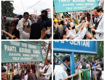 Cerita Suster DSY Asal Minahasa Beri Noken dan Selembar Surat dari Panti Asuhan Kepada Presiden Jokowi Saat Tiba di Papua