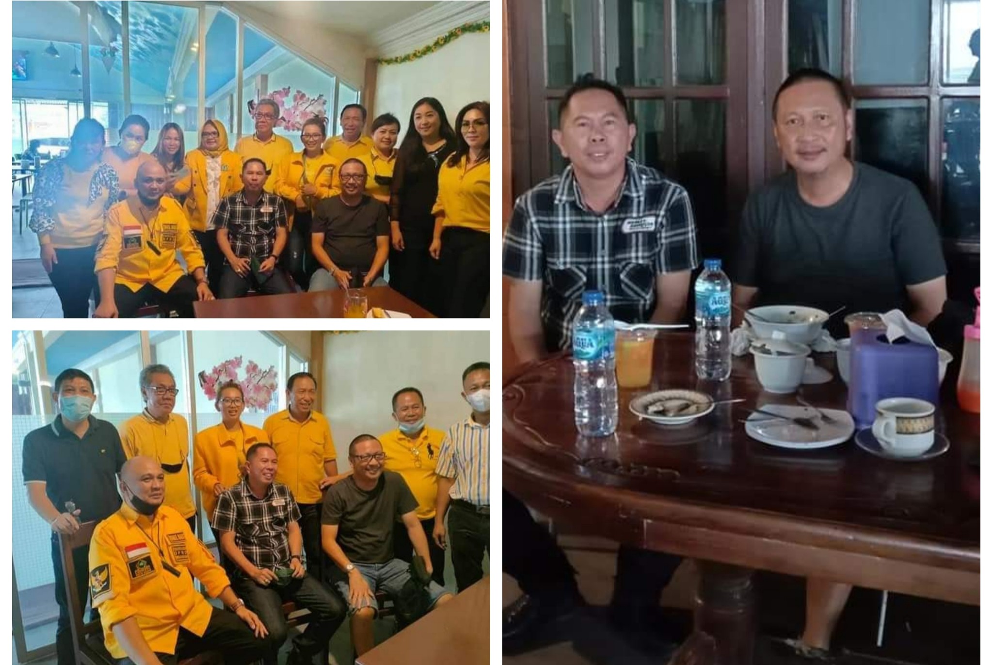 Ivan Sarundajang Ngopi Bareng Adrie Kamasi dan Pengurus Golkar Minahasa, Signal Maju Pilkada 2024?