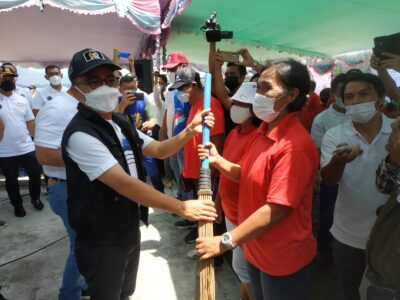 Majulu dan Liow Bersinergitas dengan Kemenhub Gelar Program Padat Karya di Sulut