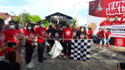 Peringati Sumpah Pemuda, PDIP Gelar Jalan Sehat dan Aksi Peduli