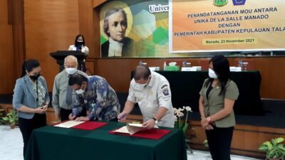 Pemkab Talaud dan Unika De La Salle Tandatangani MoU Peningkatan SDM
