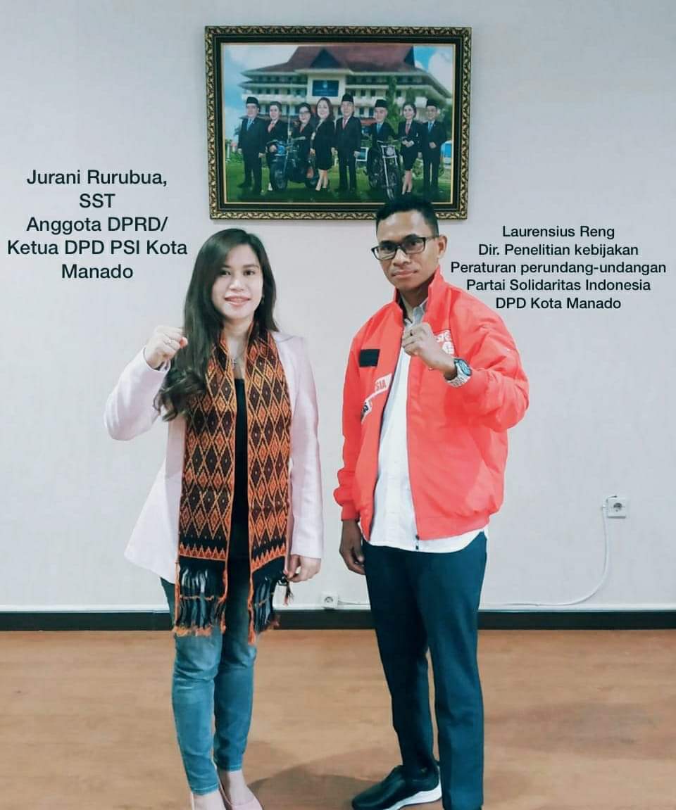 Jurani Rurubua Tunjuk Putra Asal NTT Jabat Salah Satu Direktur di DPD PSI Manado