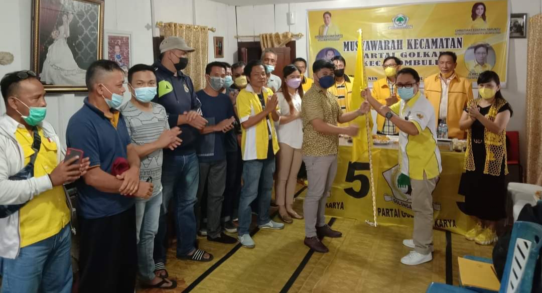 Allan Kindangen Terpilih Ketua Partai Golkar Kecamatan Tombulu