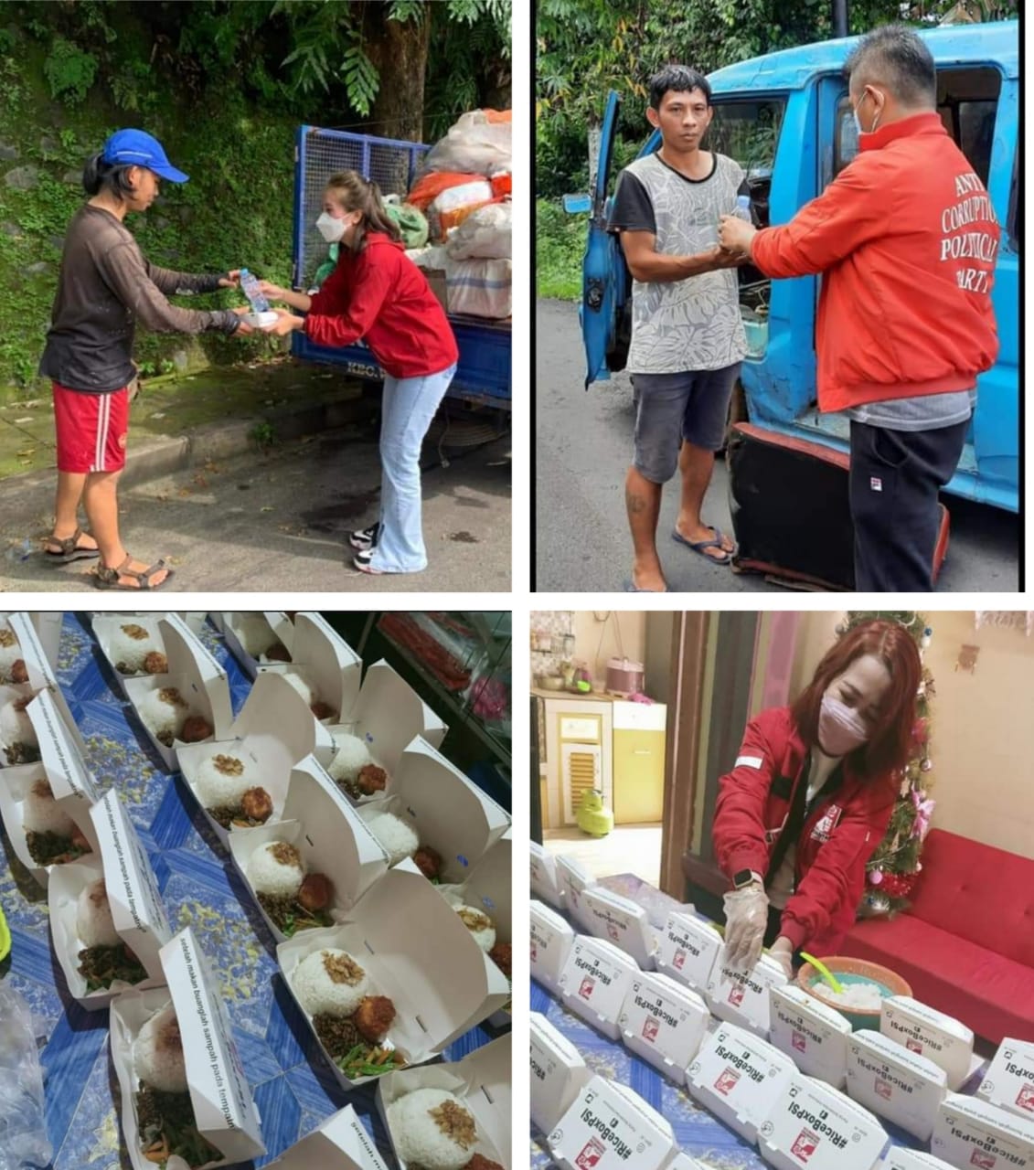 PSI Manado Terus Bergerak Salurkan 700 Paket Ricebox di Tengah Pandemi, Warga: Ini Baru Bilang Hebat, PSI Juara