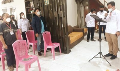 Dilantik Dumais, Gerardus Luntungan Resmi Ketua DPW VOX POINT Minut