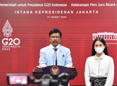 Menkominfo Jhonny Plate Tunjuk Maudy Ayunda Juru Bicara Presidensi G20 Indonesia 2022