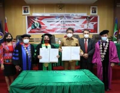 Tingkatkan SDM dan Lahirkan Produk Berkualitas, Walikota Manado dan Rektor Unima Teken Kesepakatan Bersama