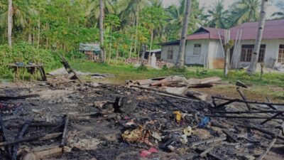 Satu Rumah Warga di Moronge Ludes Terbakar