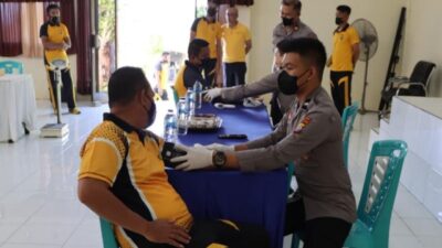 Rikkes Berkala 2022 Sasar Seratus Personel Polri dan PNS Polres Talaud
